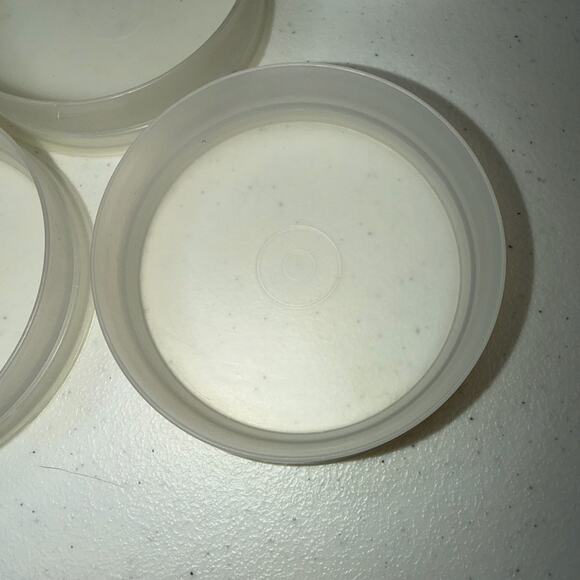 VintageTupperware Hamburger Press #1926 1/3 lb 12 Keeper Containers Sheer - Picture 5 of 11